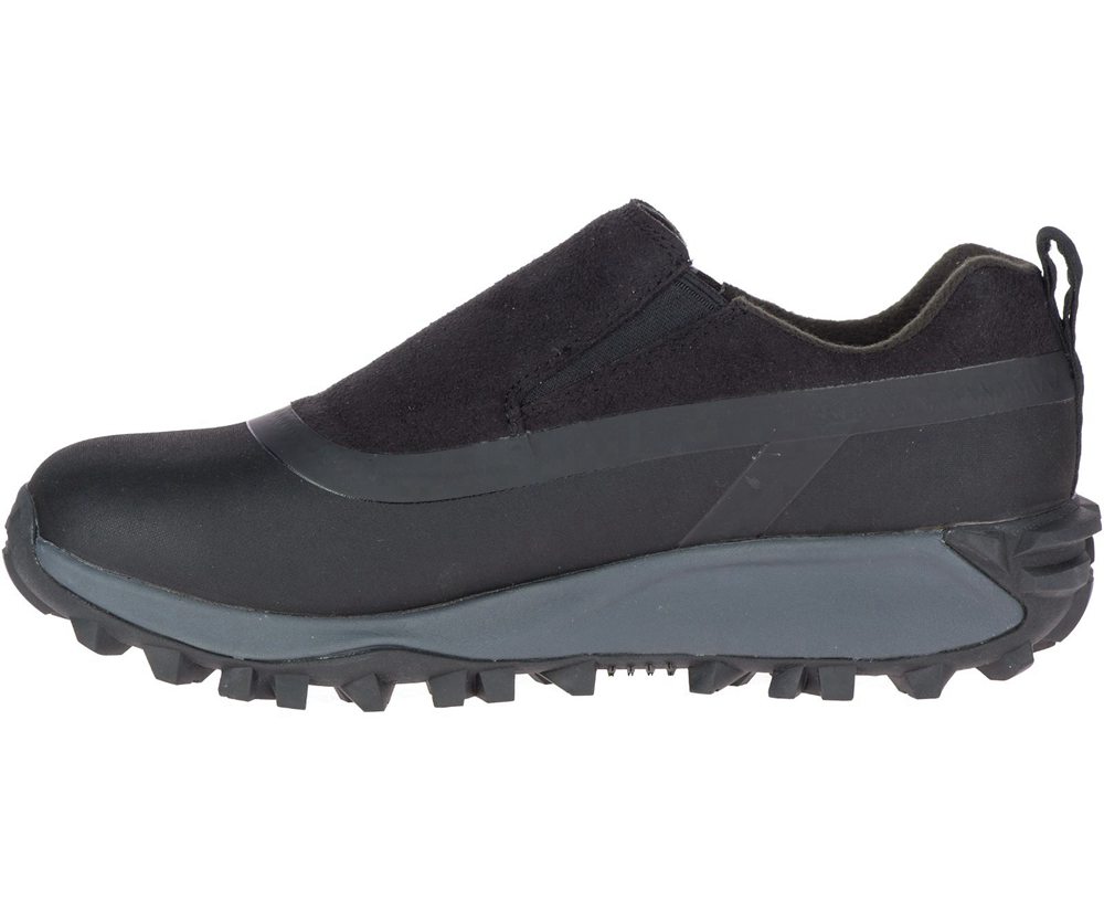 Merrell Slip Ons Black - Thermo Snowdrift Moc Shell Waterproof - Womens 76BSKVMRE